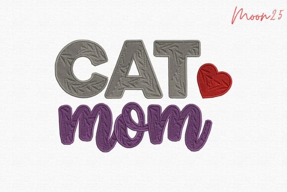 Cat Mom Love Heart: Designing with Feline Affection