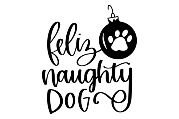 Feliz Naughty Dog: A Playful Design Asset for Holiday Branding