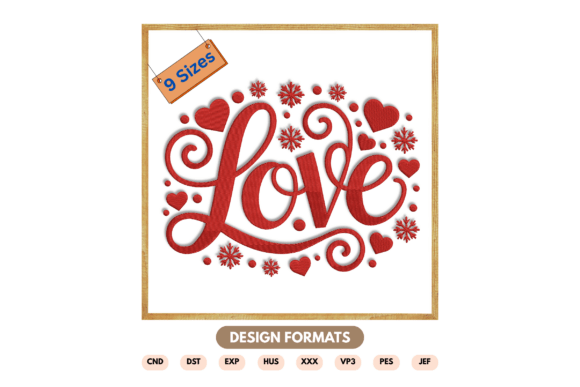 Love Embroidery Design: Merging Romance with Winter Aesthetics