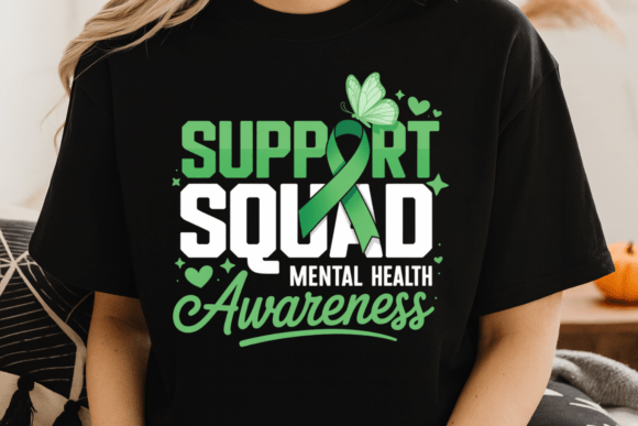 Mental Health Support Squad PNG: Design with Purpose