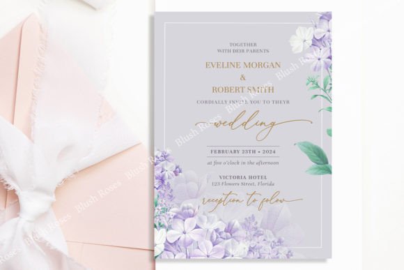 Purple Spring Flowers Gold Font Invite: A Designer's Guide