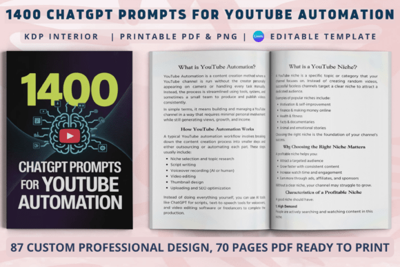 Transform Your Channel with 1400 AI Prompts for YouTube Automation
